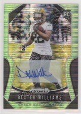 2019 Panini Prizm Rookies Neon Green Pulsar Dexter Williams #336 Auto 3c2