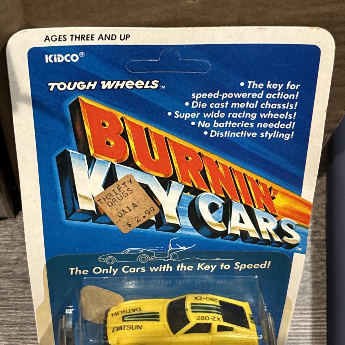 VINTAGE 1980 Kidco Tough Wheels Burnin Key Cars Datsun 280-ZX