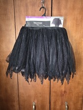 Women's Black Tutu with Gray Underskirt Size Large