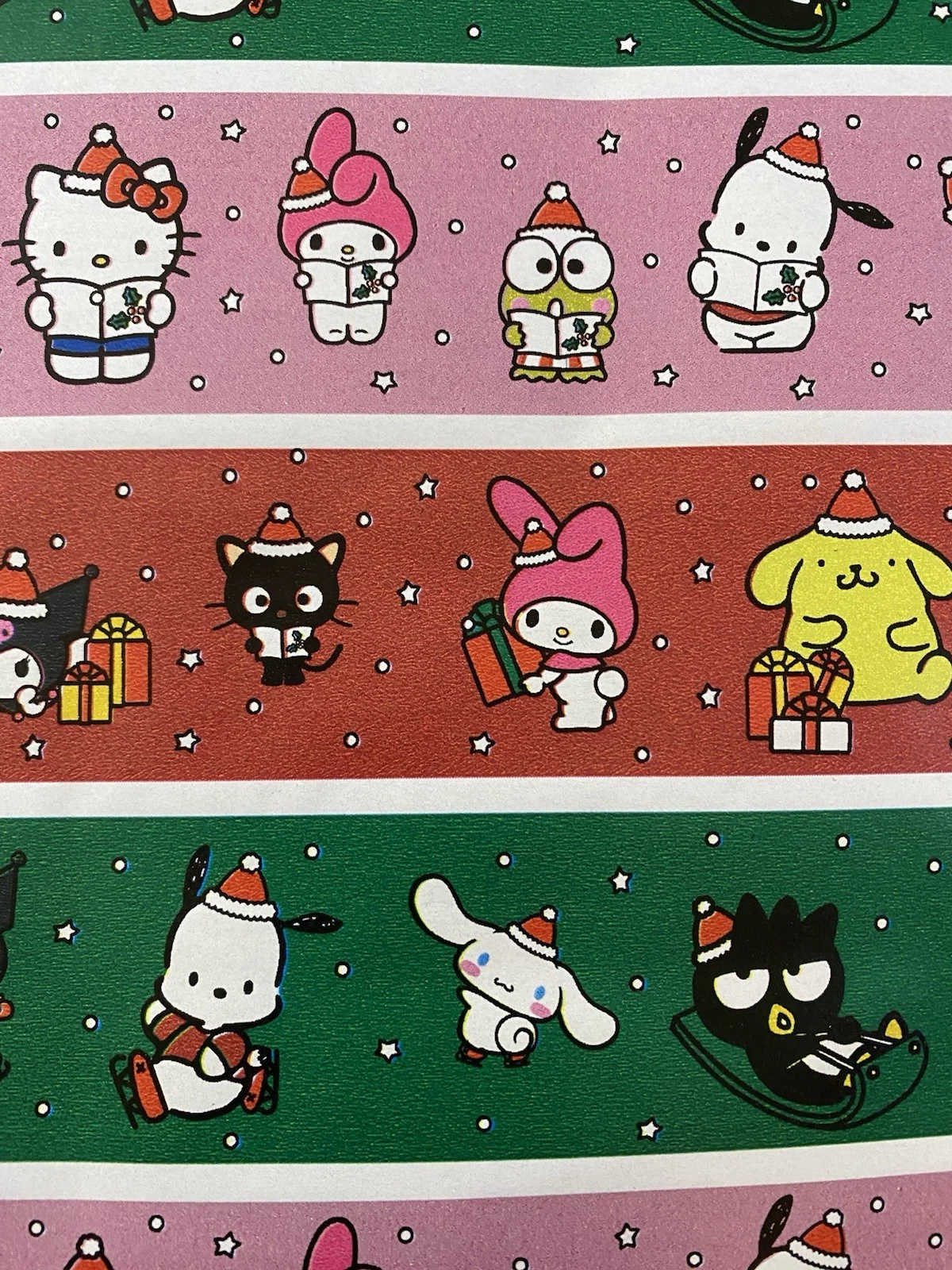 HELLO KITTY And FRIENDS Christmas Wrapping Paper