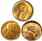 ✅  1953 P/D/S BU Uncirculated 3 COIN SET Lincoln Wheat Cents Choice RED Beauties