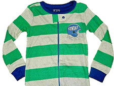 C8 !WOW! NWT 18-24M The Children's Place Boys SUNDAY FOOTBALL Sleeper Pajamas