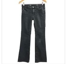 AG Adriano Goldschmied Women  s Size 27 The Angel Black Bootcut Jeans Stretch