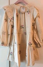 Fliink Mädchen Kleid Gr. 116 A-Linie Langarm...
