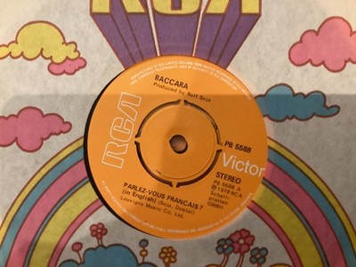 BACCARA . PARLEZ VOUS FRANCAIS ? ( IN ENGLISH ) 1978 . 7  VINYL  . NR.MINT