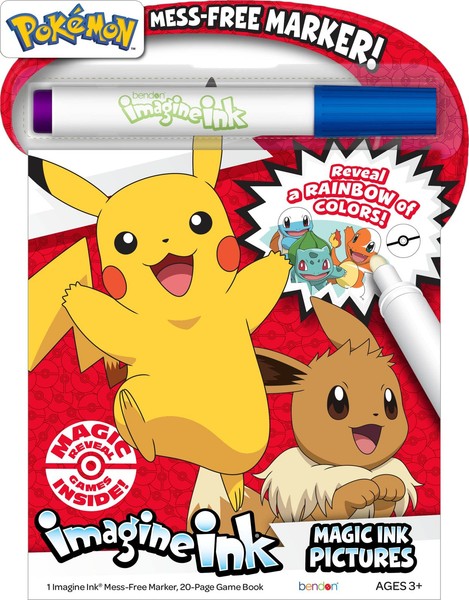 Pokemon Imagine Ink Magic Ink Pictures (No Hanging Hole) (Us Import) Acc Neu-image