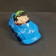 Vintage 1994 McDonald's Happy Meal Toy Bobby's World Bobby In Blue Race Car