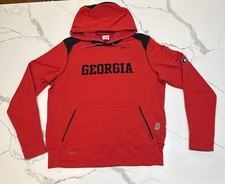 Women  s Medium NCAA Georgia Bulldogs Nike Therma-Fit Red Hoodie Sweatshirt
