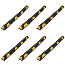 8PCS Heavy Duty Rubber Parking Curb Stops for Garage Driveway Stopper