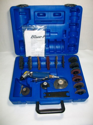 Blue Point AT119DGK 115° Mini Angle Die Grinder Set Used Very Little Clean.