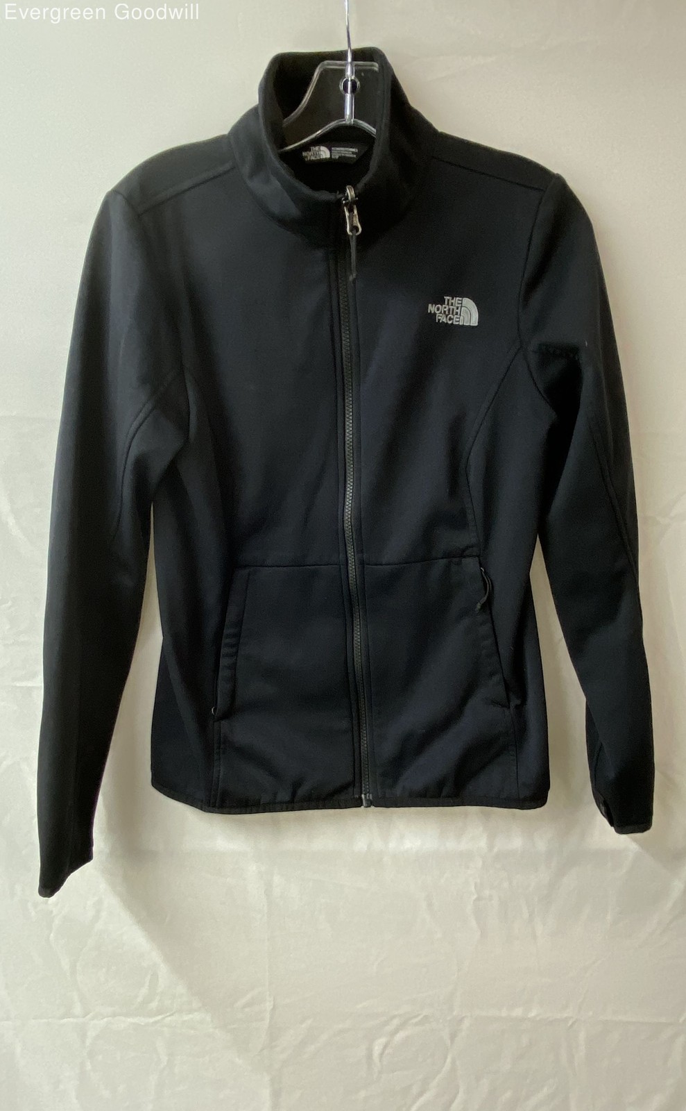 The North Face Women's Black Long Sleeve Pockets Full-Zip Jacket Size S