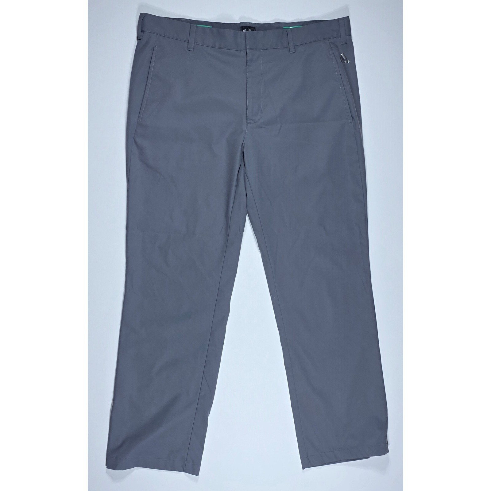 Straght Placket Pattern Adidas Golf Men's Grey Flat Front Performance Trousers Pants 36x29 | eBay