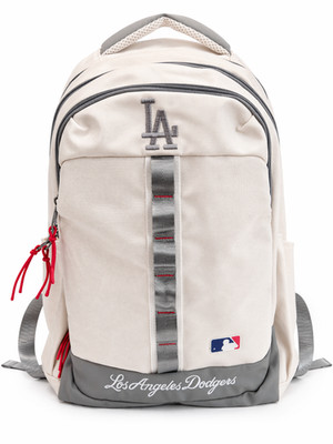 MLB Los Angeles Dodgers Rucksack Beige Grau   Laptop Backpack Sport Freizeit Neu