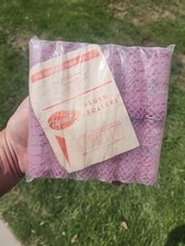 Vintage NYLREM Hair Wire Brush Rollers Mesh Curlers 12 Pack PINK