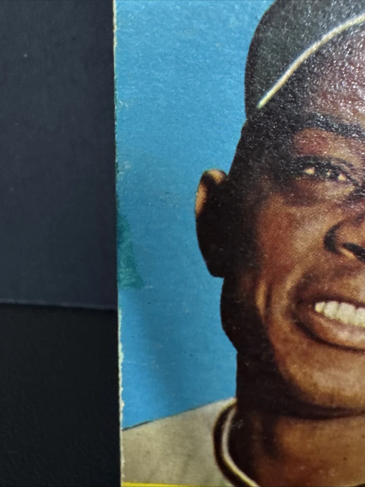 1958 Topps #5 Willie Mays en muy buena condición Gigantes de Nueva York Gigantes de San Francisco HoF en muy buena condición Foto 3 de 4