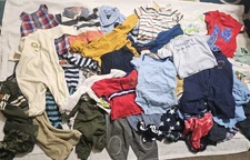 Baby Boy 6-9  6 Months Clothing Bundle  Name Brands  Excellent Condition 48 Pcs