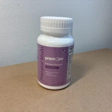 Premom Premium Prenatal Multivitamin, 60 Capsules, 27 Key Ingredients (exp 4/27)