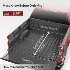 5.7ft Tonneau Cover Roll Up Fit for 2009- 2018  Ram 1500 19-24 Ram 1500 Classic