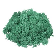 4.6oz Preserved Reindeer Moss, Cyan Decorative Artificial Fake Moss