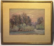 Clyde Leon Keller  Landscape Watercolor Painting Northwest Impressionism