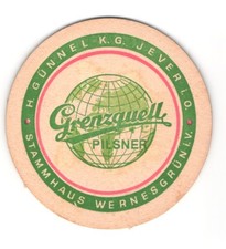Bierdeckel Jever i. O., Grenzquell Pilsner, H...