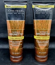Lot Of 2 John Frieda Brilliant Brunette Shampoo And Conditioner Pack