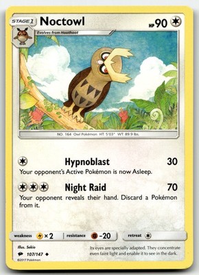 Noctowl Burning Shadows 107/147