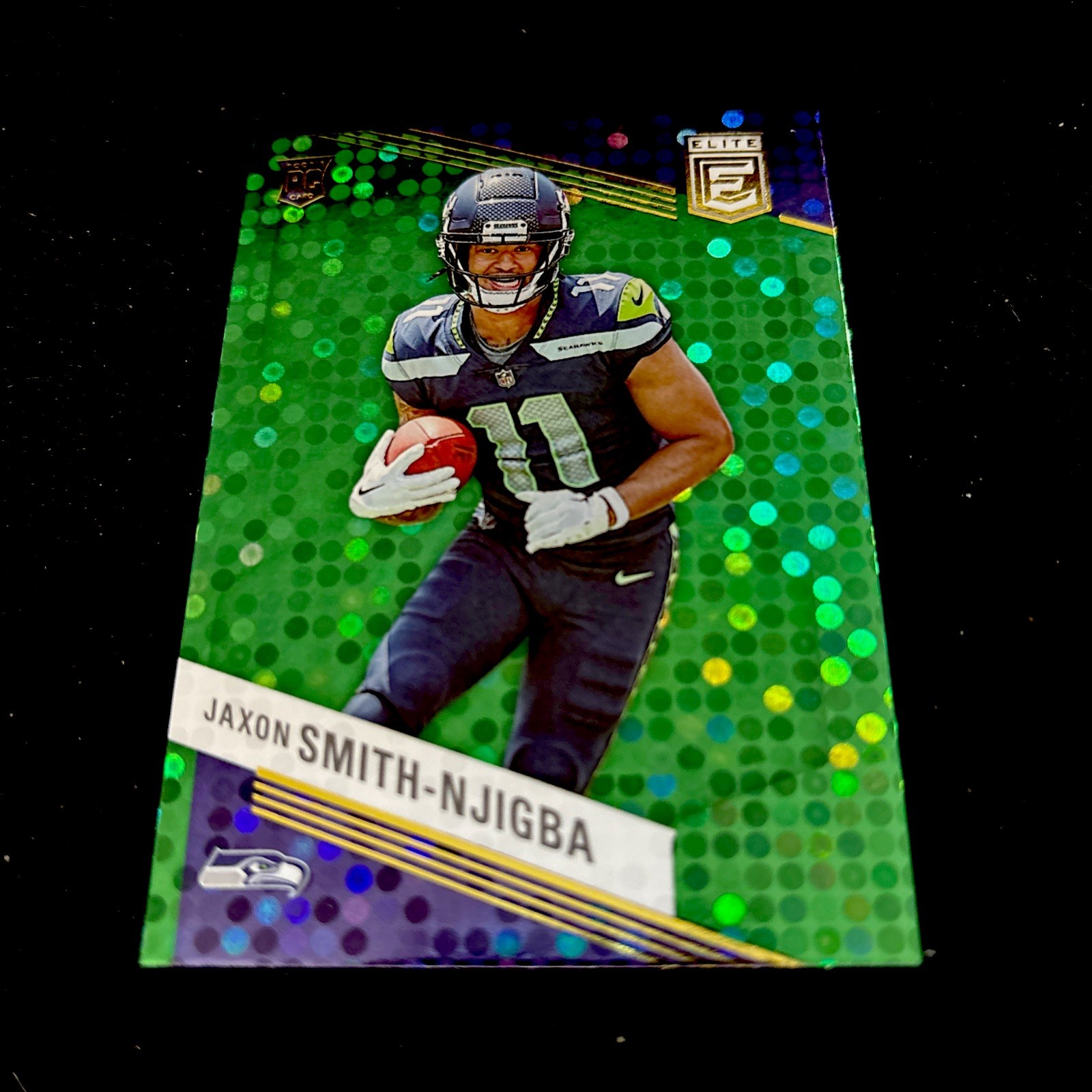 2023 Donruss Elite,  Jaxon Smith-Njigba RC #151  Green Disco Rookie