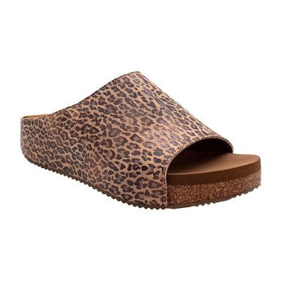 Volatile Slide Sandal - Wren Leopard 9/M New