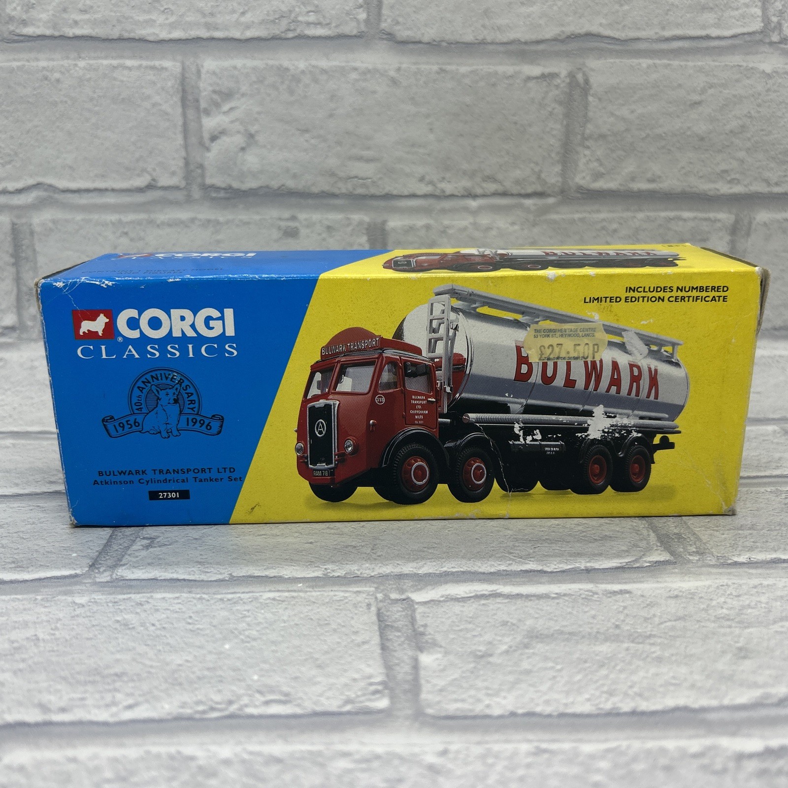 Corgi 27301 Bulwark Transport Ltd Atkinson Cylindrical Tanker Set Ltd Ed 1.50
