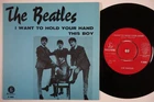 BEATLES I Want To Hold Your Hand ARCHIVE M- SLEEVE Sweden 45 LIGHT BLUE swedish