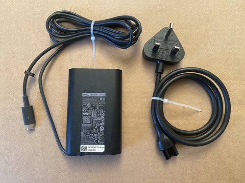 Original Dell 65W Laptop Netzteil Ladegerät HA65NM170 USB Typ C UK Stecker