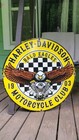 Large Harley Davidson Motorcycles Vintage porcelain sign