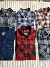 Dixxon Flannel Company Long Sleeve Plaid Shirts Bundle Of 6 Size Small