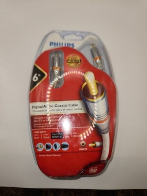  Philips Digital Audio Coax Cable 24K Gold Plated Series DVD/CD/TV/AV M62797 New