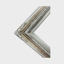 20 x 30 In stock-Traditional compo ornate wood frame, silver frame, wood picture