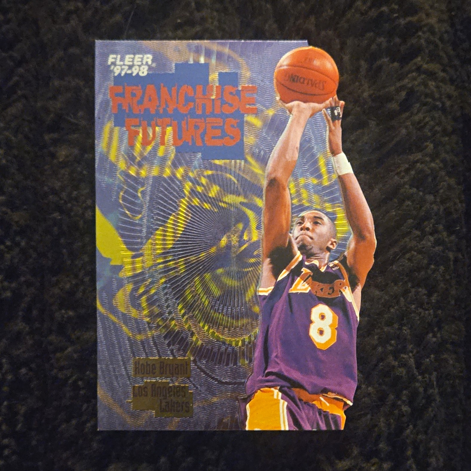 Fleer 1997-98 Kobe Bryant Franchise Futures Insert #3 of 10 Los Angeles Lakers