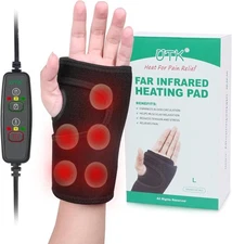 UTK Thumb Wrist Brace Heating Pad for Arthritis and Carpal Tunnel, Infraed Heati