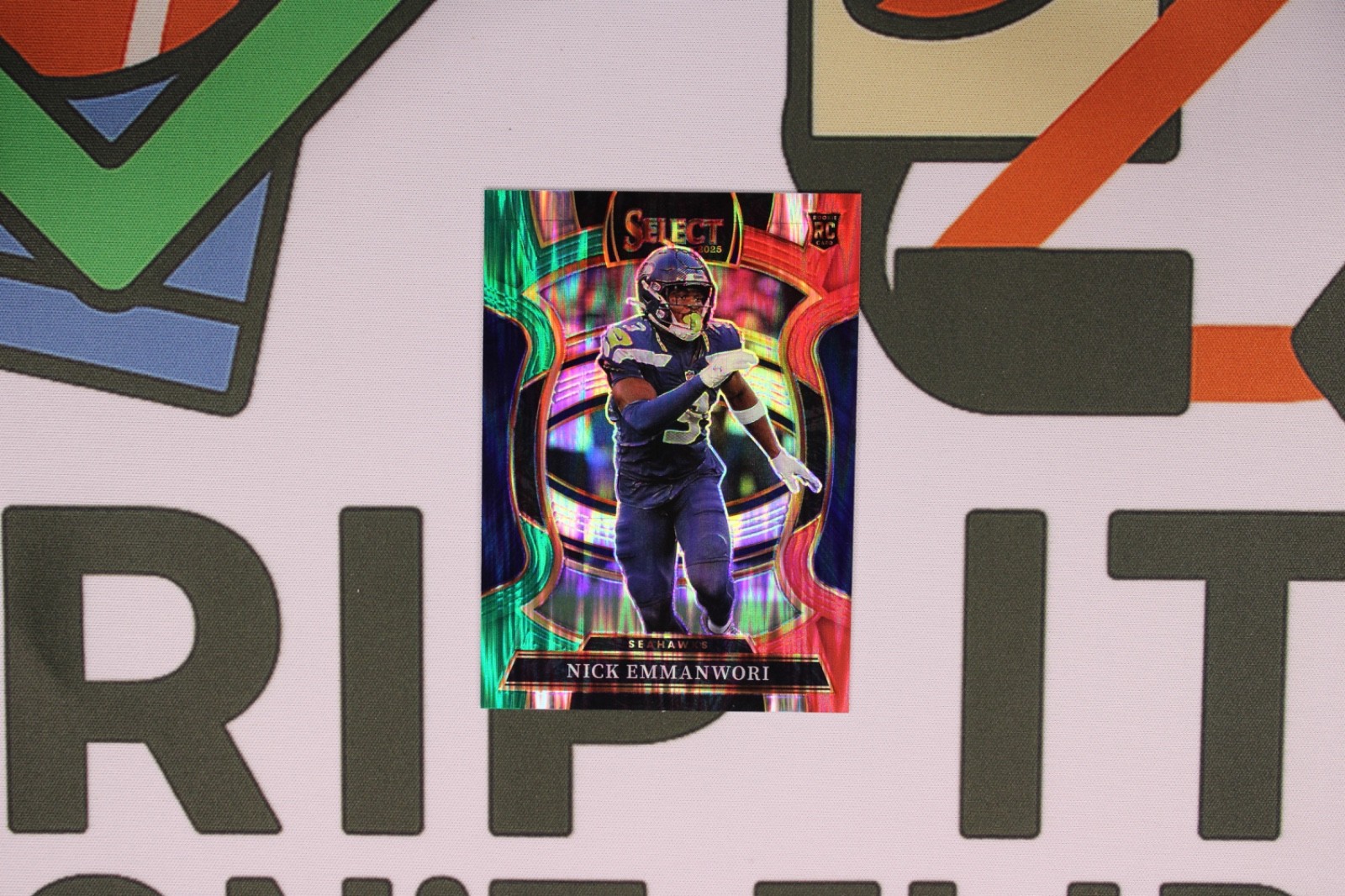 2025 Select | Nick Emmanwori | Green and Red Prizm Shock Concourse No. 15