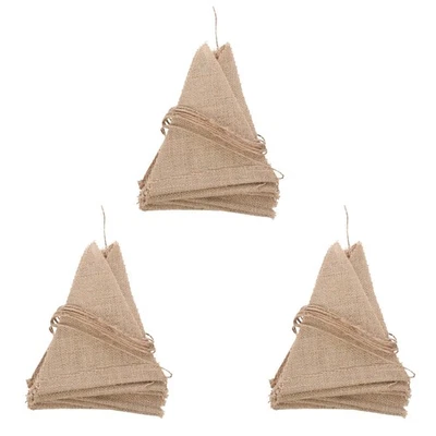 3X 3.7M Jute Rustique Jute Toile de Jute Dentelle Banderole BannièRe de Mar8738 - Photo 1/4