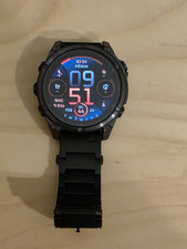 Garmin Fenix 8 Watch 47 mm AMOLED, Sapphire, Carbon Gray DLC Titanium with Black