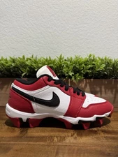 Nike Air Jordan 1 Low Youth Cleats Chicago White/Gym Red GS HF6885-106 Size 4Y