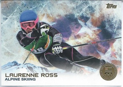 2014 Topps US Olympic GOLD MEDAL LAURENE ROSS Alpine Snow Skiing Downhill