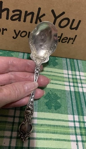 ❤️WALLACE VIOLET STERLING SILVER SUGAR SPOON Needs Polishing/Repair