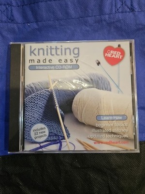 Coats & Clark Interactive CD Rom-  Knitting Made Easy  (New Sealed See Photos!)