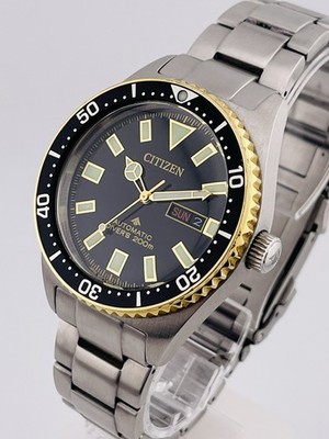 Citizen Promaster Diver 41mm Automatic 8204 Two Tone Mens Watch Day Date GPOC