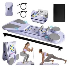 2025 Upgraded Pilates Board, Pilates Reformer Set, 6-in-1 Abdominal Pilates Boar