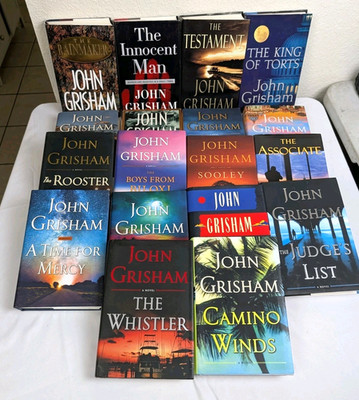 John Grisham Hardcover Mixed Lot (18)  Some 1st Edition Thriller Crime