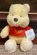 Disney Baby Winnie the Pooh Soft Plush Rattle Bear 11" Crinkle New Ears w/ TAG