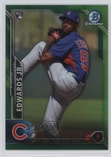 2016 Bowman Chrome Green Refractor 57/99 Carl Edwards Jr #46 i5q